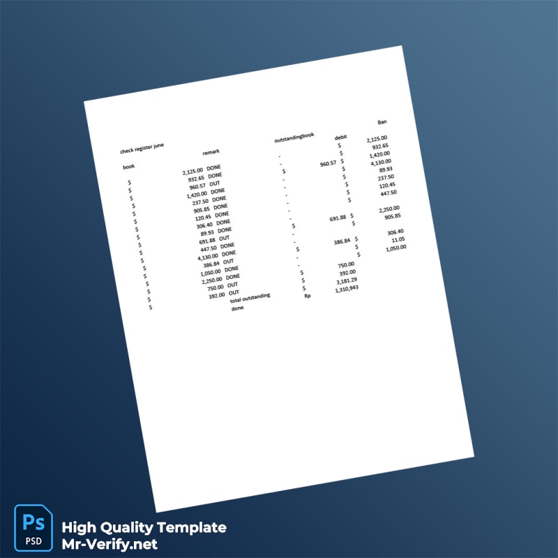 Indonesia Editable Bank Reconciliation Template in Word and PDF formats page 2 Indonesia Editable Bank Reconciliation Template in Word and PDF formats page 2