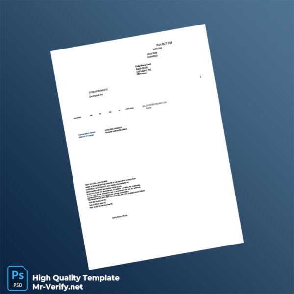 Kenya Editable Utility Bill Template in Word and PDF formats Kenya Editable Utility Bill Template in Word and PDF formats