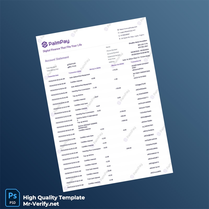 Nigeria Template in Word and PDF formats Nigeria Template in Word and PDF formats