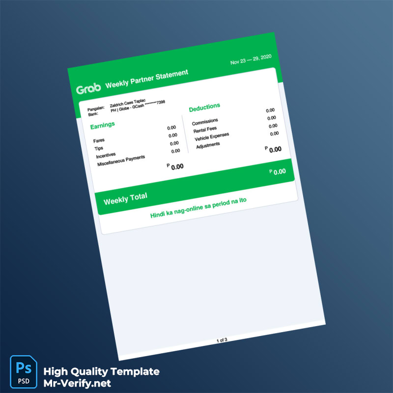 PH Template in Word and PDF formats PH Template in Word and PDF formats