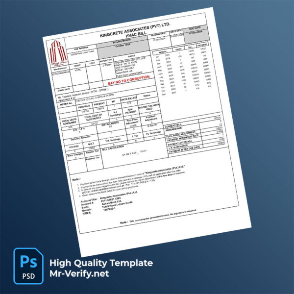 Pakistan-Kingcrete-Associates-(Pvt)-Ltd-Editable-HVAC-Bill-Template-in-Word-and-PDF-formats-mrverify Pakistan Kingcrete Associates (Pvt) Ltd Editable HVAC Bill Template in Word and PDF formats