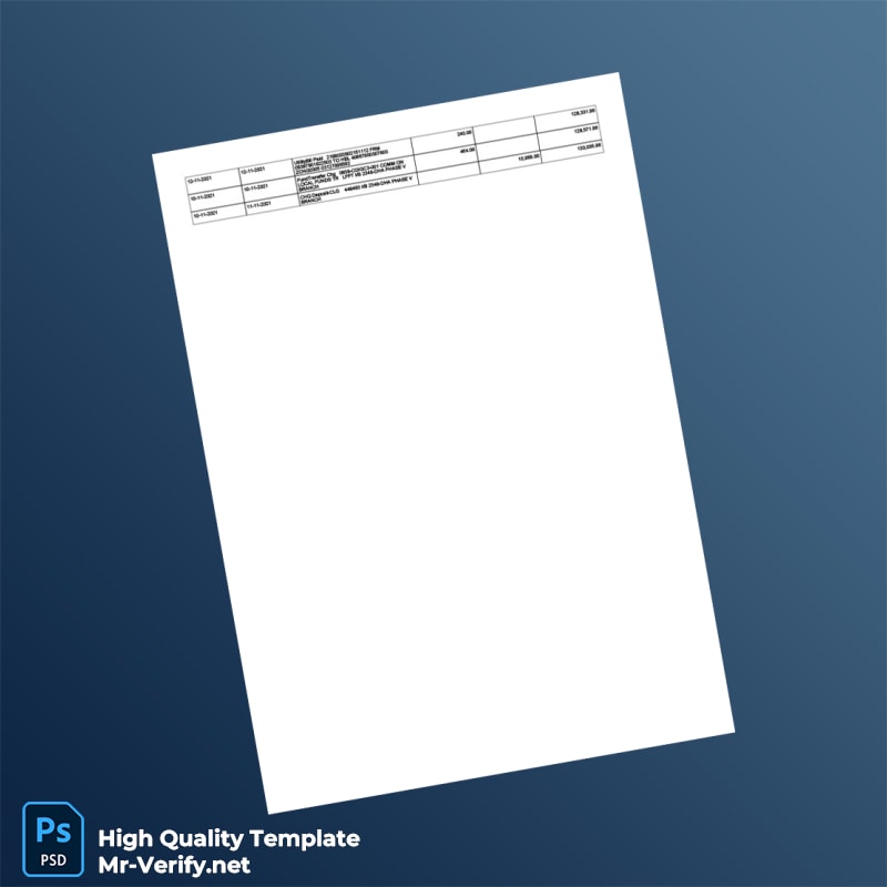 Pakistan HBL Editable Account Activity Statement Template in Word and PDF formats page 2 Pakistan HBL Editable Account Activity Statement Template in Word and PDF formats page 2