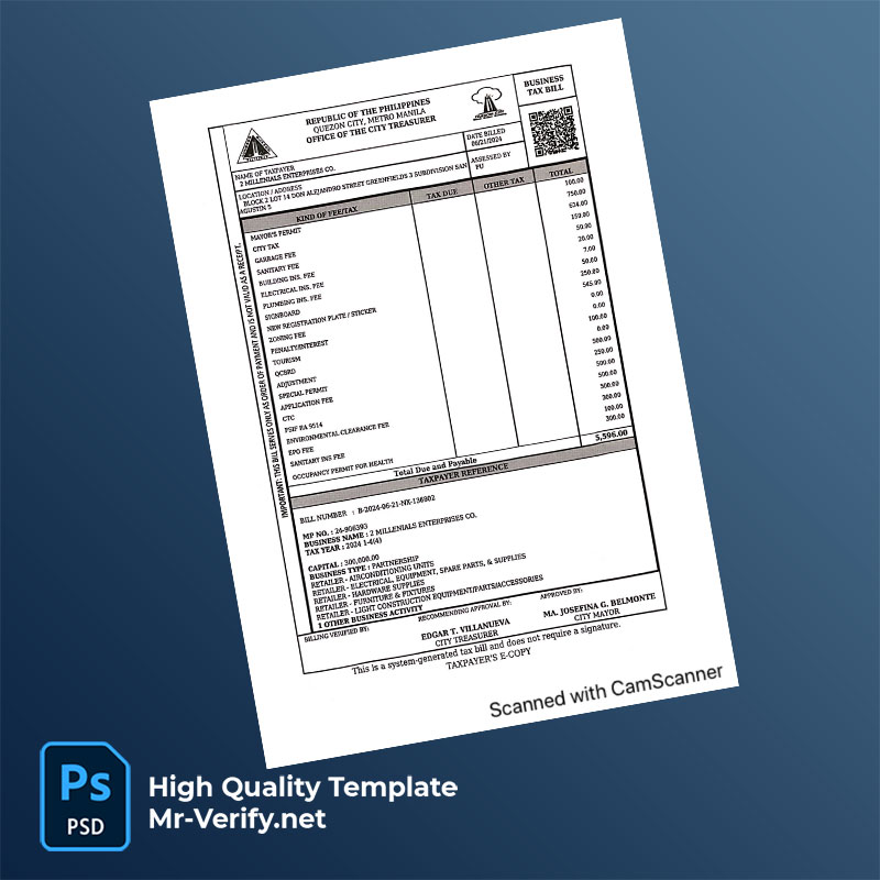 Philippines-Quezon-City-Editable-Tax-Bill-Template-in-Word-and-PDF-formats-mrverify Philippines Quezon City Editable Tax Bill Template in Word and PDF formats