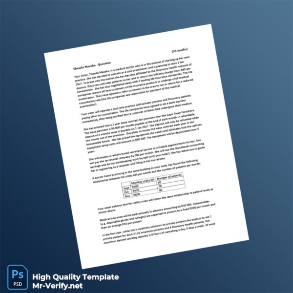 South Africa Editable Business Proposal Template in Word and PDF formats