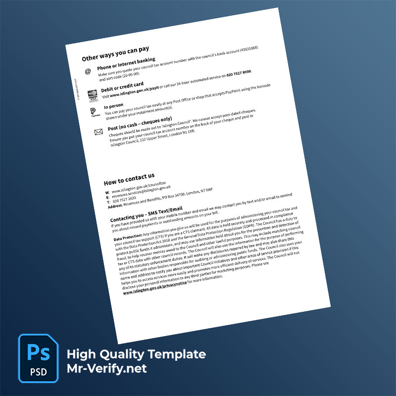 UK-England-Islington-Council-Editable-Council-Tax-Bill-Template-in-Word-and-PDF-formats-page-3-mrverify UK England Islington Council Editable Council Tax Bill Template in Word and PDF formats