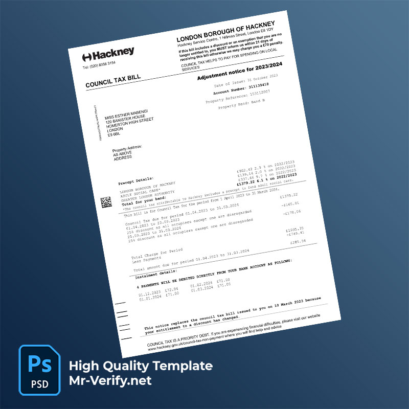 UK-Hackney-Council-Editable-Council-Tax-Bill-Template-in-Word-and-PDF-formats-mrverify UK Hackney Council Editable Council Tax Bill Template in Word and PDF formats