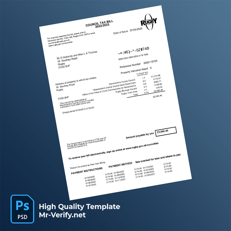 UK-Rugby-Borough-Council-Editable-Council-Tax-Bill-Template-in-Word-and-PDF-formats-mrverify UK Rugby Borough Council Editable Council Tax Bill Template in Word and PDF formats