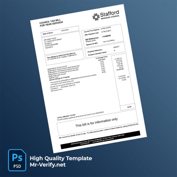 UK-Stafford-Borough-Council-Editable-Council-Tax-Bill-Template-in-Word-and-PDF-formats-mrverify UK Stafford Borough Council Editable Council Tax Bill Template in Word and PDF formats
