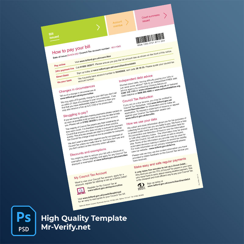 UK-Telford-&-Wrekin-Council-Editable-Council-Tax-Bill-Template-in-Word-and-PDF-formats-page-2-mrverify UK Telford & Wrekin Council Editable Council Tax Bill Template in Word and PDF formats