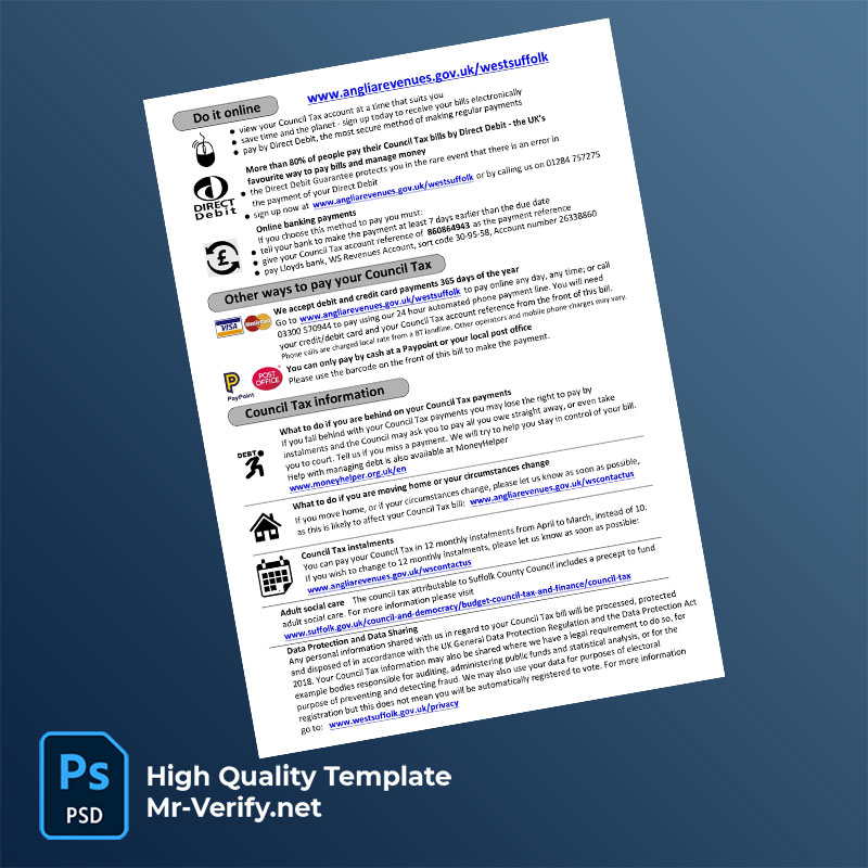 UK-West-Suffolk-Council-Editable-Council-Tax-Bill-Template-in-Word-and-PDF-formats-page-2-mrverify UK West Suffolk Council Editable Council Tax Bill Template in Word and PDF formats