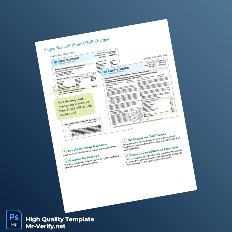 UK MCE Editable Electricity Bill Template in Word and PDF formats page 3 UK MCE Editable Electricity Bill Template in Word and PDF formats page 3