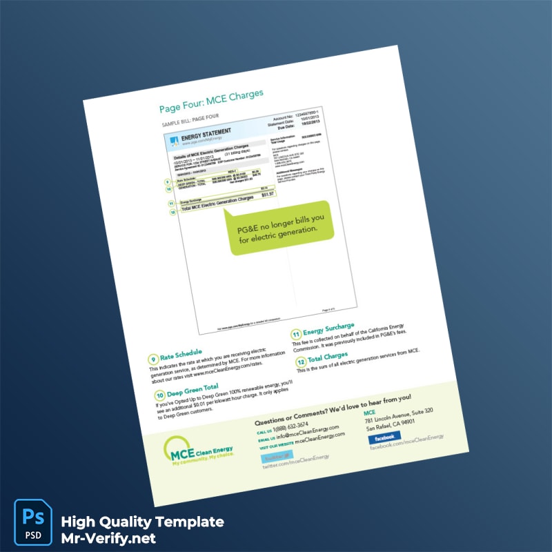 UK MCE Editable Electricity Bill Template in Word and PDF formats page 4 UK MCE Editable Electricity Bill Template in Word and PDF formats page 4