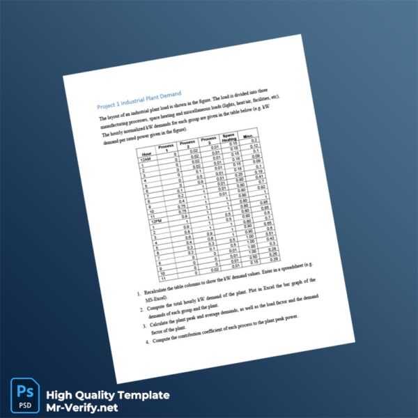 US Editable Project Report Template in Word and PDF formats