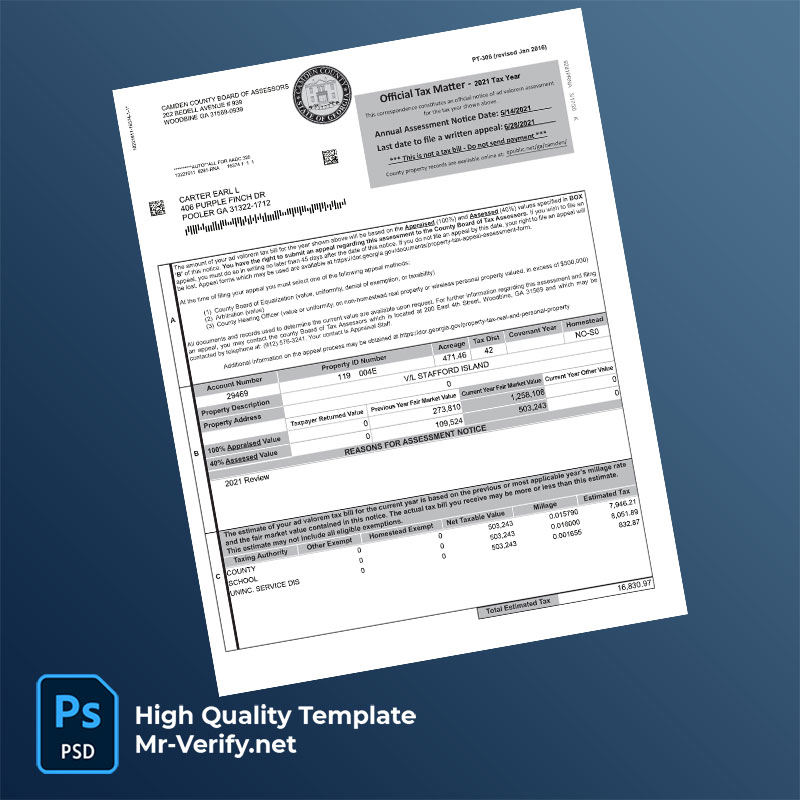 USA-Camden-County-Board-of-Assessors-Editable-Property-Tax-Assessment-Notice-Template-in-Word-and-PDF-formats-mrverify USA Camden County Board of Assessors Editable Property Tax Assessment Notice Template in Word and PDF formats