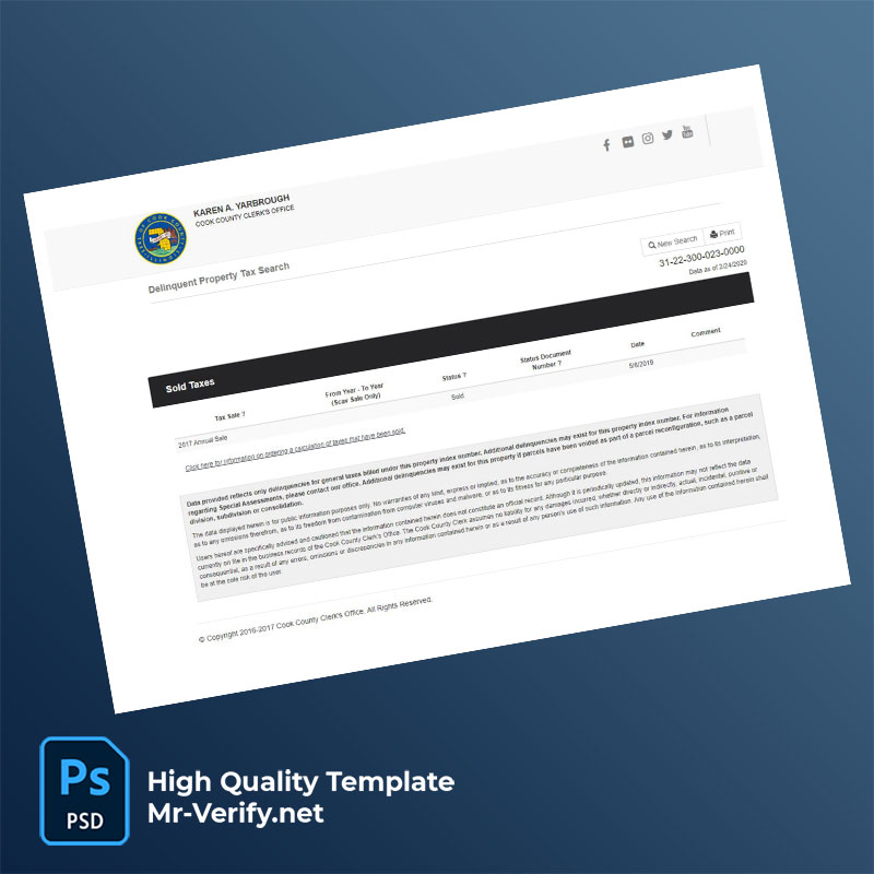 USA-Illinois-Cook-County-Treasurer-Editable-Property-Tax-Bill-Template-in-Word-and-PDF-formats-page-13-mrverify USA Illinois Cook County Treasurer Editable Property Tax Bill Template in Word and PDF formats