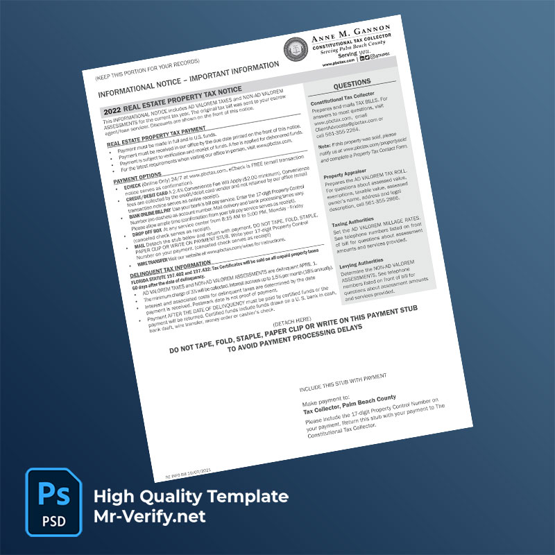 USA-Palm-Beach-County-Tax-Collector-Editable-Property-Tax-Bill-Template-in-Word-and-PDF-formats-page-2-mrverify USA Palm Beach County Tax Collector Editable Property Tax Bill Template in Word and PDF formats
