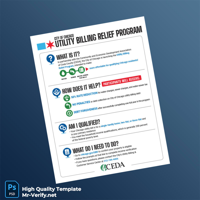 USA CEDA Editable Utility Billing Relief Program Template in Word and PDF formats USA CEDA Editable Utility Billing Relief Program Template in Word and PDF formats