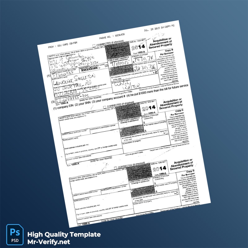 USA City of Columbia Editable Utility Bill Template in Word and PDF formats page 2 USA City of Columbia Editable Utility Bill Template in Word and PDF formats page 2