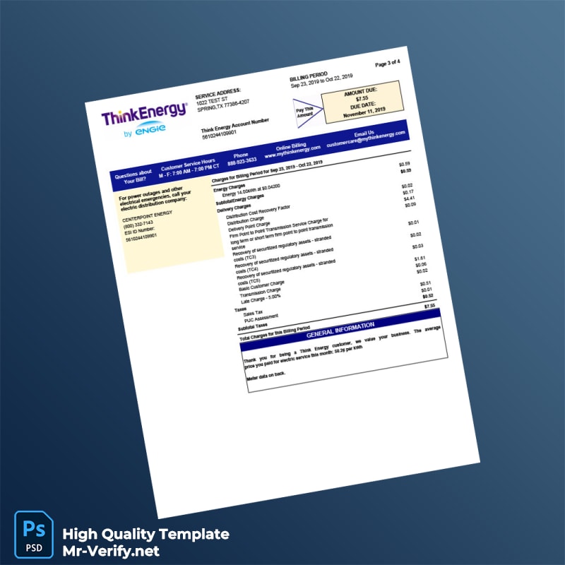 USA Think Energy Editable Utility Bill Template in Word and PDF formats page 3 USA Think Energy Editable Utility Bill Template in Word and PDF formats page 3