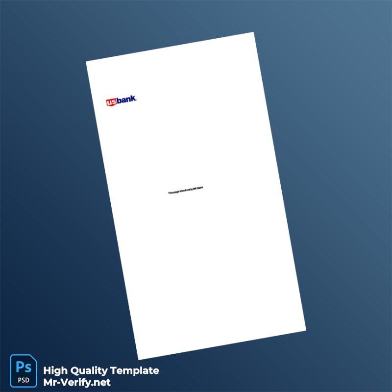 USA U S Bank Account Statement Template in Word and PDF formats page 4 USA U S Bank Account Statement Template in Word and PDF formats page 4