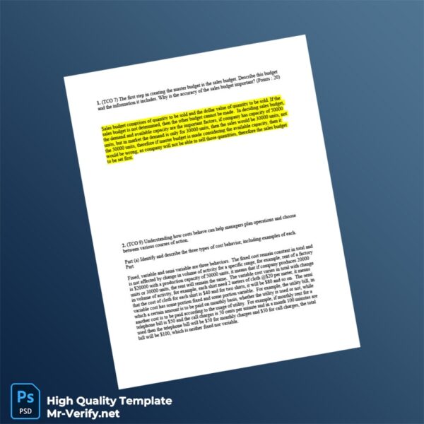 United States Editable Budget Template in Word and PDF formats