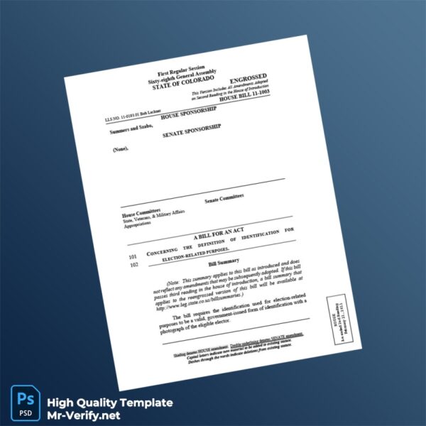 United States Editable Identity Document Template in Word and PDF formats United States Editable Identity Document Template in Word and PDF formats