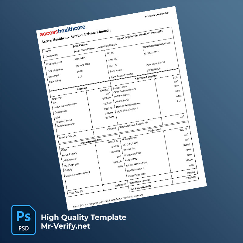 Access-Healthcare-Services-Private-Limited-payslip-word-and-pdf-template-mrverify Access Healthcare Services Private Limited payslip word and pdf template