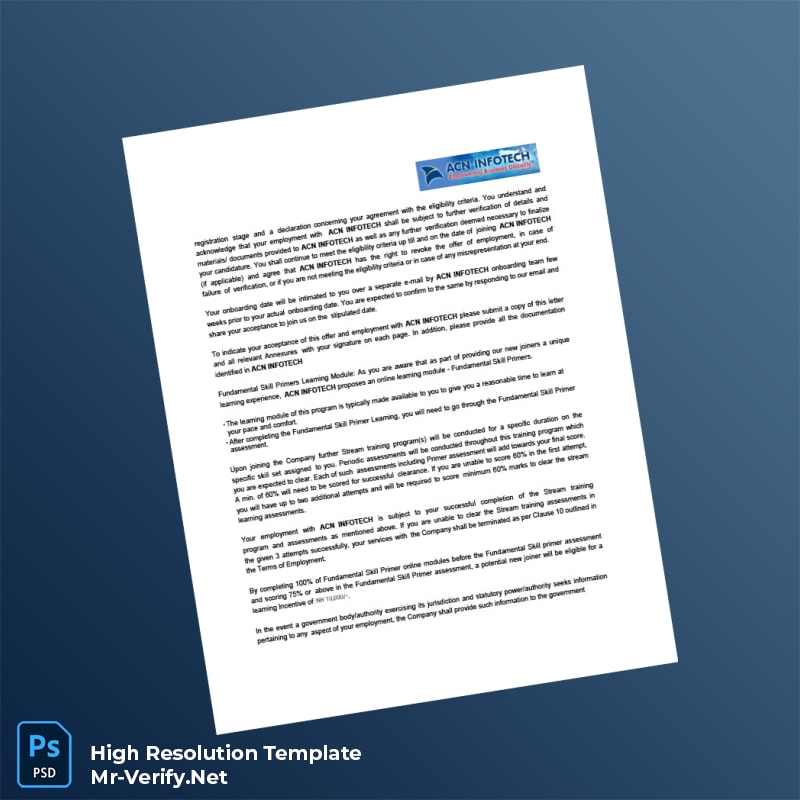 Acn%20Infotech%20Employment%20Verification%20Letter%20Template%20in%20Word%20and%20PDF%20formats-page2 Editable Acn Infotech Employment Verification Letter Template in Word and PDF formats page 2 Preview - Mac Doc