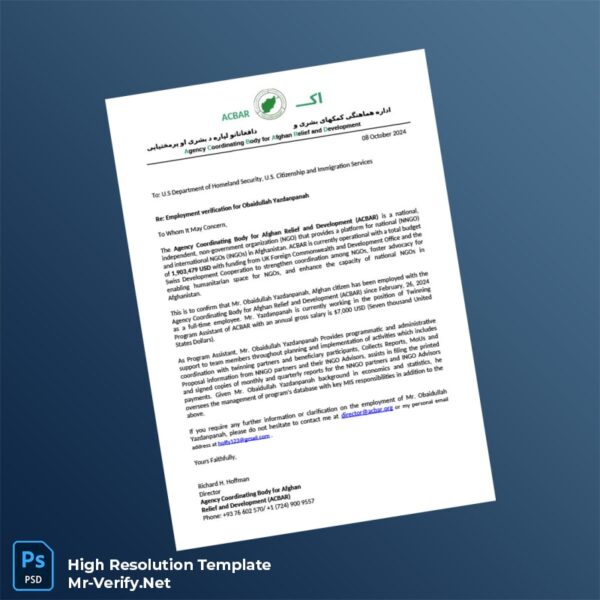 Afghanistan%20ACBAR%20Employment%20Verification%20Letter%20Template%20in%20Word%20and%20PDF%20formats Editable Afghanistan ACBAR Employment Verification Letter Word and Pdf Template Preview - Mac Doc