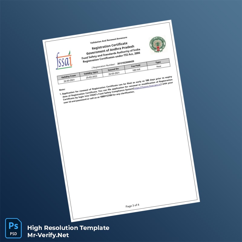 Andhra%20Pradesh%20Food%20Safety%20and%20Standards%20Authority%20Registration%20Certificate%20Template%20in%20Word%20and%20PDF%20formats-page3 Editable Andhra Pradesh Food Safety and Standards Authority Registration Certificate Template in Word and PDF formats page 3 Preview - Mac Doc