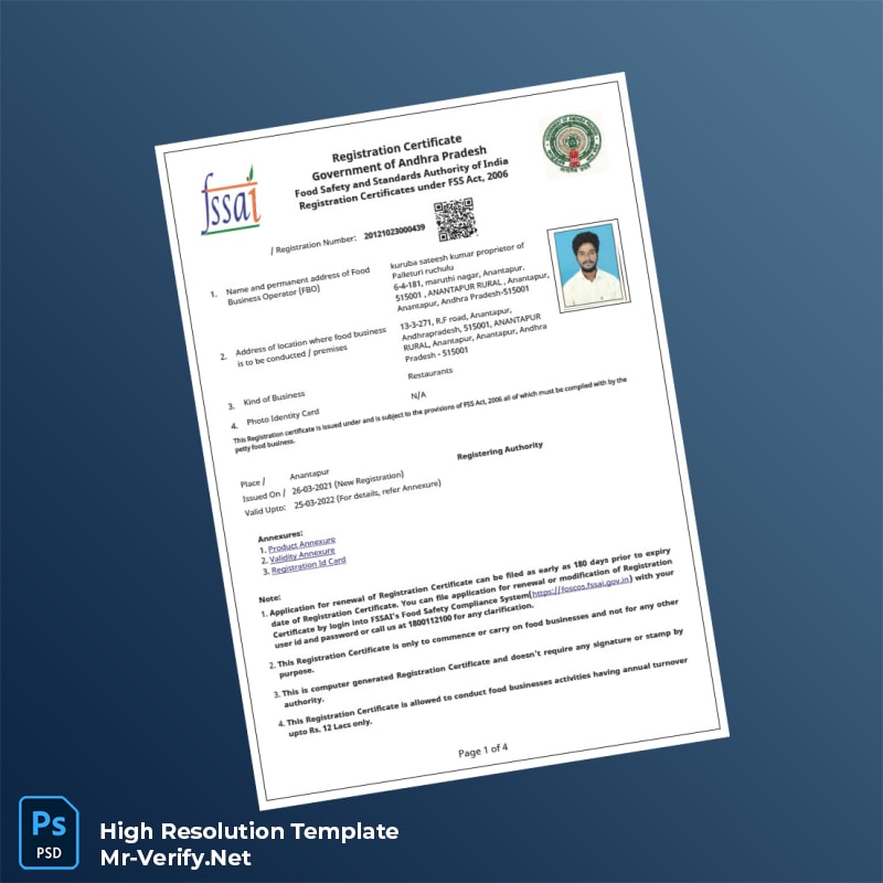 Andhra%20Pradesh%20Food%20Safety%20and%20Standards%20Authority%20Registration%20Certificate%20Template%20in%20Word%20and%20PDF%20formats Editable Andhra Pradesh Food Safety and Standards Authority Registration Certificate Word and Pdf Template Preview - Mac Doc