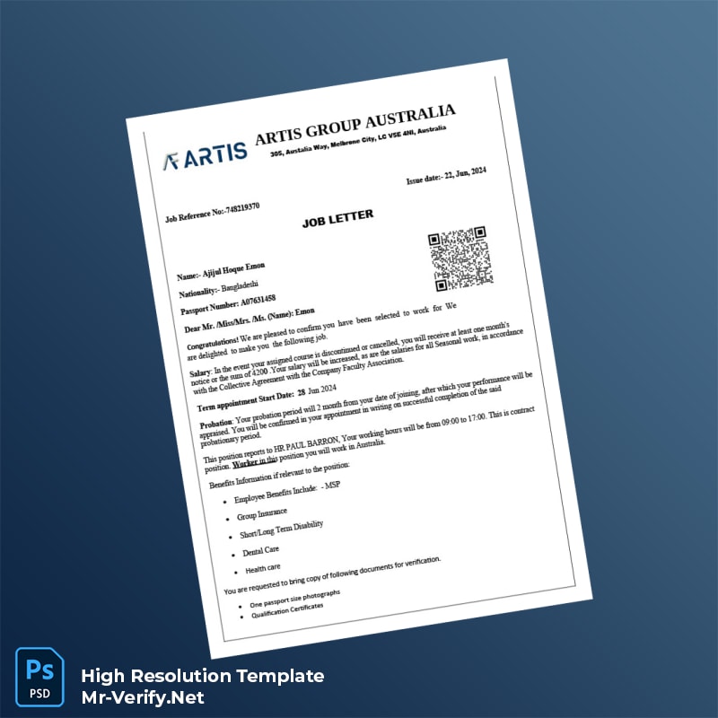 Australia%20Emon%20Employment%20Verification%20Letter%20Template%20in%20Word%20and%20PDF%20formats Editable Australia Emon Employment Verification Letter Word and Pdf Template Preview - Mac Doc