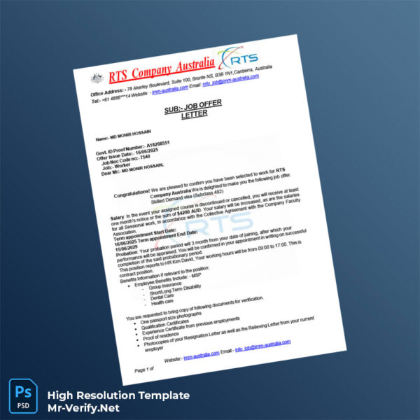 Australia%20RTS%20Company%20Employment%20Confirmation%20Letter%20Template%20in%20Word%20and%20PDF%20formats Editable Australia RTS Company Employment Confirmation Letter Word and Pdf Template Preview - Mac Doc
