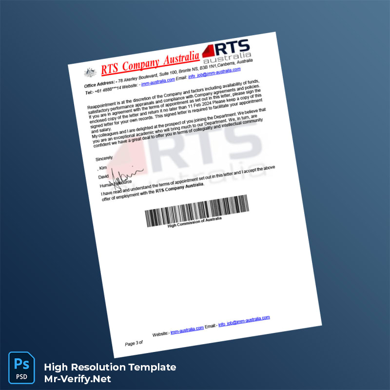 Australia%20RTS%20Company%20Employment%20Verification%20Letter%20Template%20in%20Word%20and%20PDF%20formats-page3 Editable Australia RTS Company Employment Verification Letter Template in Word and PDF formats page 3 Preview - Mac Doc