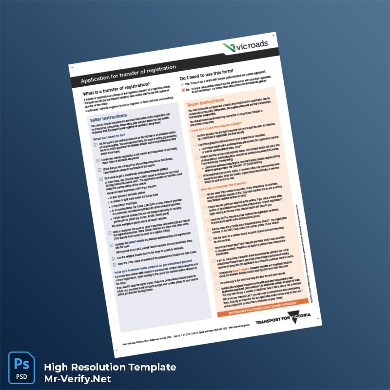 Australia%20VicRoads%20Vehicle%20Registration%20Transfer%20Application%20Template%20in%20Word%20and%20PDF%20formats Editable Australia VicRoads Vehicle Registration Transfer Application Word and Pdf Template Preview - Mac Doc
