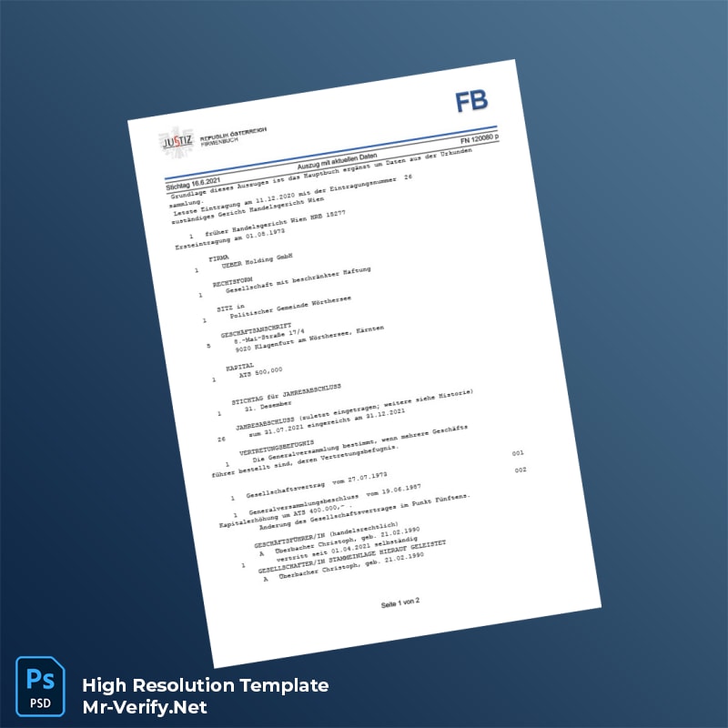 Austria%20Firmenbuch%20Registration%20Certificate%20Template%20in%20Word%20and%20PDF%20formats Editable Austria Firmenbuch Registration Certificate Word and Pdf Template Preview - Mac Doc