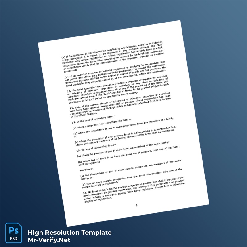Bangladesh%20Chief%20Controller%20Registration%20Certificate%20Template%20in%20Word%20and%20PDF%20formats-page4 Editable Bangladesh Chief Controller Registration Certificate Template in Word and PDF formats page 4 Preview - Mac Doc