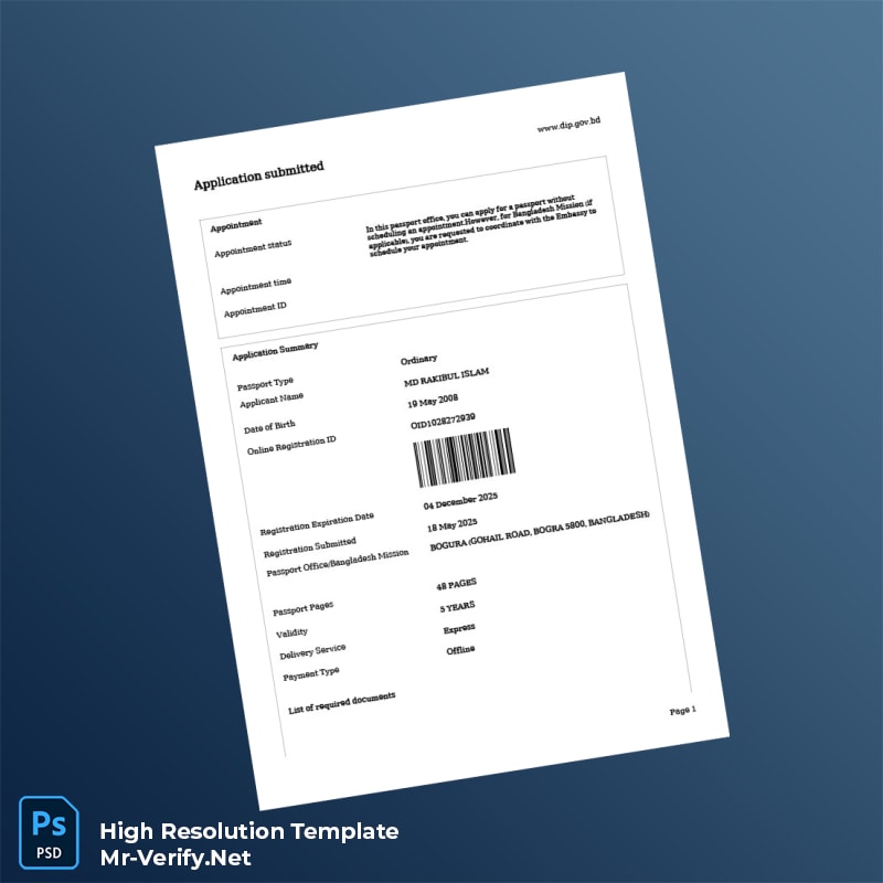 Bangladesh%20Passport%20Registration%20Certificate%20Template%20in%20Word%20and%20PDF%20formats Editable Bangladesh Passport Registration Certificate Word and Pdf Template Preview - Mac Doc