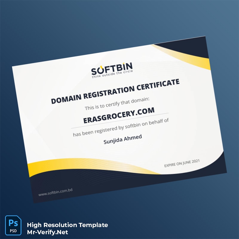 Bangladesh%20Softbin%20Domain%20Registration%20Certificate%20Template%20in%20Word%20and%20PDF%20formats Editable Bangladesh Softbin Domain Registration Certificate Word and Pdf Template Preview - Mac Doc