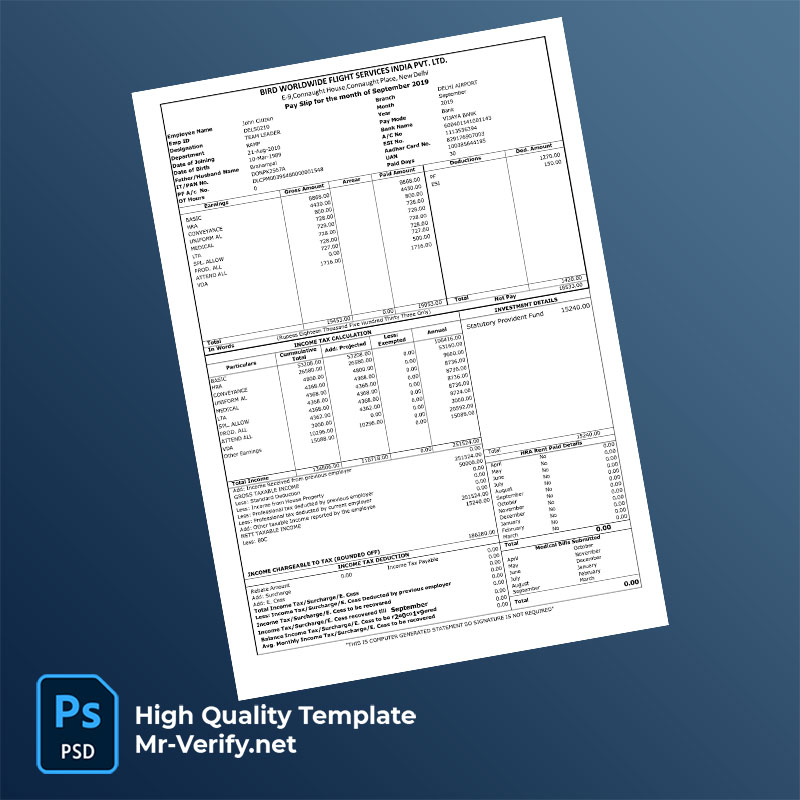 Bird-Worldwide-Flight-Services-India-PVT-LTD-payslip-word-and-pdf-template-mrverify Bird Worldwide Flight Services India PVT LTD payslip word and pdf template