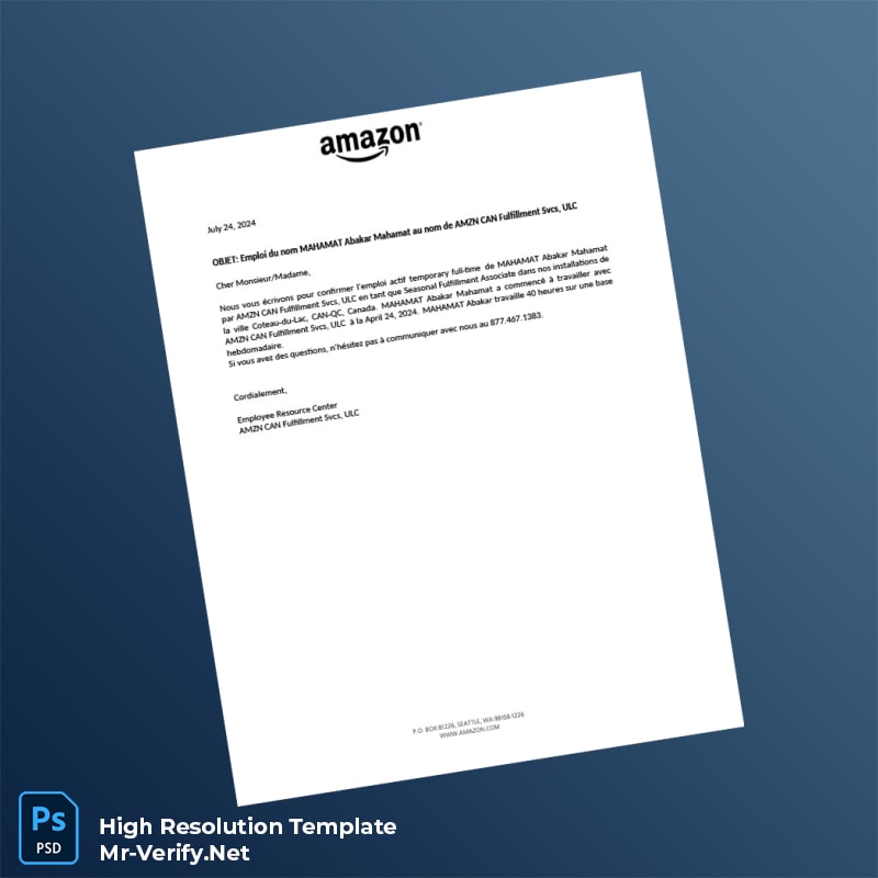 Canada%20AMZN%20CAN%20Fulfillment%20Svcs%20ULC%20Employment%20Verification%20Letter%20Template%20in%20Word%20and%20PDF%20formats-page2 Editable Canada AMZN CAN Fulfillment Svcs ULC Employment Verification Letter Template in Word and PDF formats page 2 Preview - Mac Doc