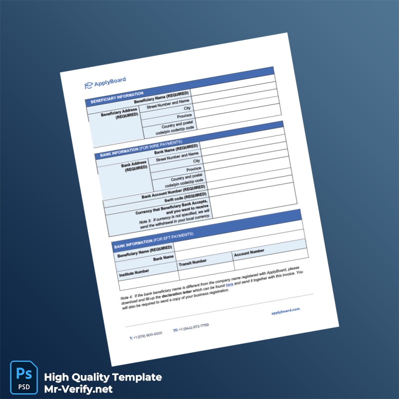 Canada ApplyBoard Invoice Template in Word and PDF formats page 2 Canada ApplyBoard Invoice Template in Word and PDF formats page 2