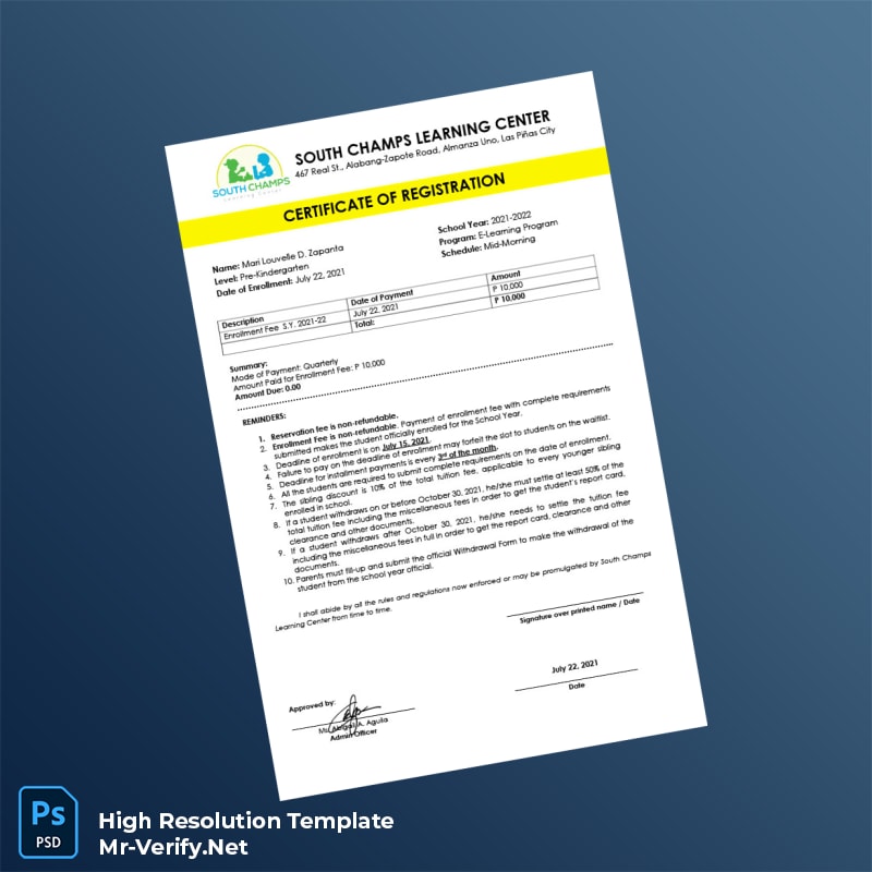 Certificate%20of%20Registration%20Template%20in%20Word%20and%20PDF%20formats Editable Certificate of Registration Word and Pdf Template Preview