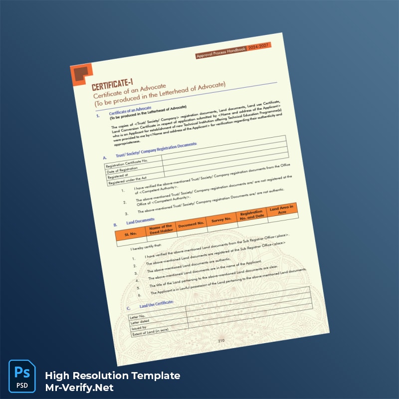 Certificate%20of%20an%20Advocate%20Registration%20Certificate%20Template%20in%20Word%20and%20PDF%20formats Editable Certificate of an Advocate Registration Certificate Word and Pdf Template Preview - Mac Doc
