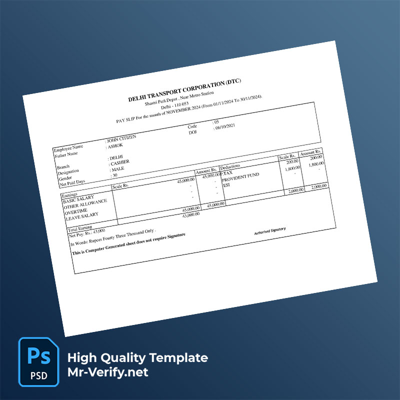 Delhi-Transport-Corporation-payslip-word-and-pdf-template-mrverify Delhi Transport Corporation payslip word and pdf template