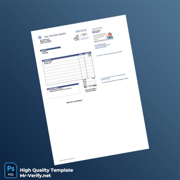 Editable Invoice Template in Word and PDF formats Editable Invoice Template in Word and PDF formats