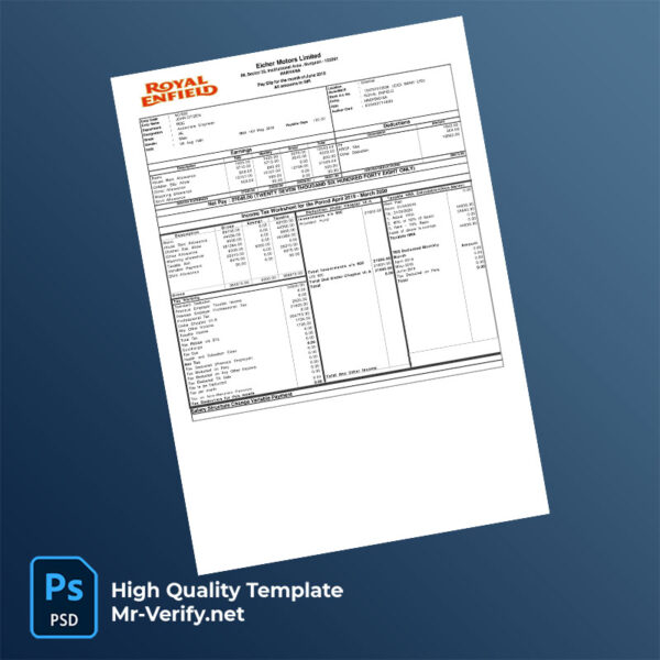 Eicher-Motors-Limited-payslip-word-and-pdf-template-mrverify Eicher Motors Limited payslip word and pdf template