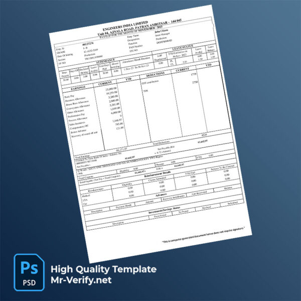 Engineers-India-Limited-payslip-word-and-pdf-template-mrverify Engineers India Limited payslip word and pdf template