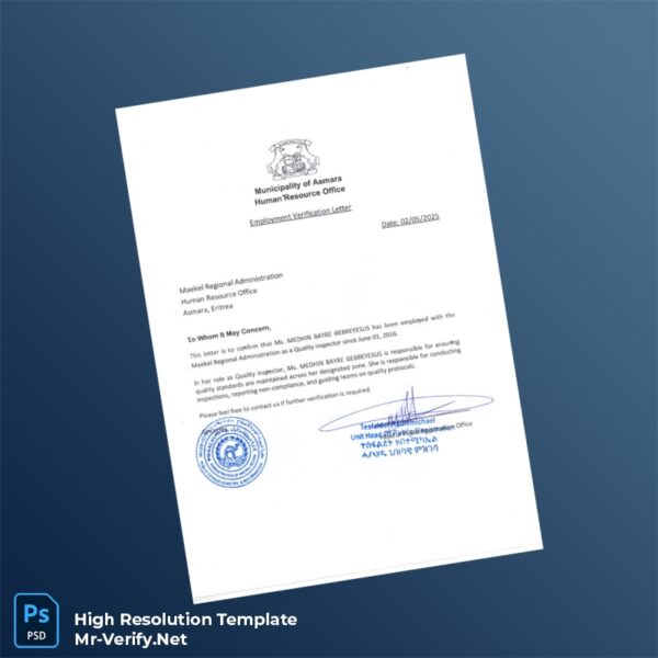 Eritrea%20Maekel%20Regional%20Administration%20Employment%20Verification%20Letter%20Template%20in%20Word%20and%20PDF%20formats Editable Eritrea Maekel Regional Administration Employment Verification Letter Word and Pdf Template Preview - Mac Doc