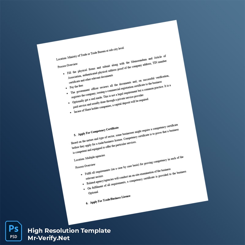 Ethiopia%20Business%20Registration%20Certificate%20Template%20in%20Word%20and%20PDF%20formats-page3 Editable Ethiopia Business Registration Certificate Template in Word and PDF formats page 3 Preview